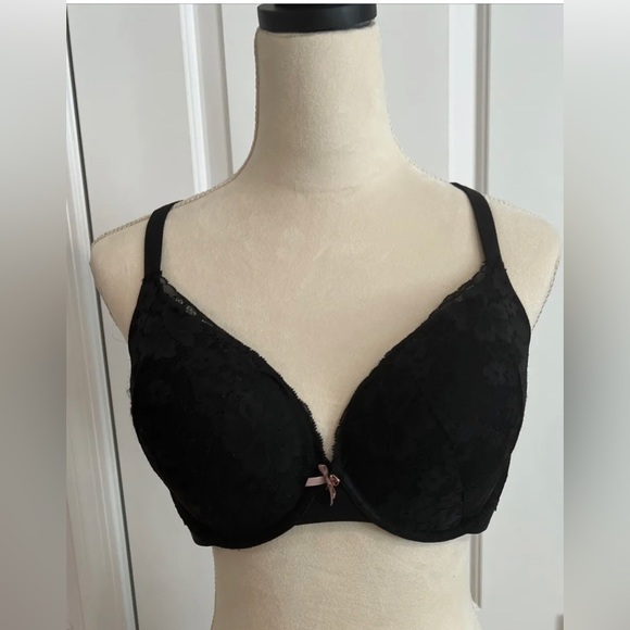 Victoria's Secret Other - Victoria’s Secret Body By Victoria Black Lace Lined Perfect Shape UW Bra 38D